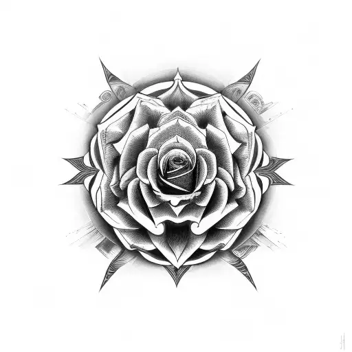back rose, Mandela, tribal, spiritual, love, moon, sun  tattoo design idea