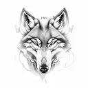 viking wolf tattoo design idea