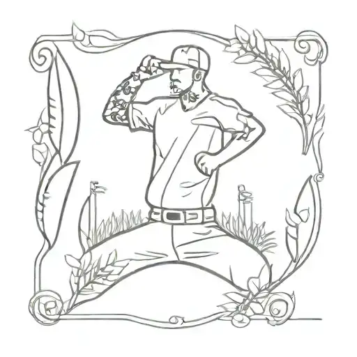 field of dreams baseball  tattoo design idea