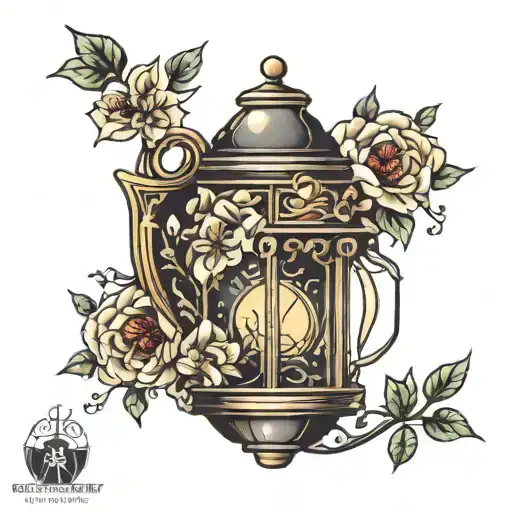 great gatsby lantern   tattoo design idea