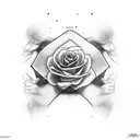 portrait half good half evil tattoo design idea