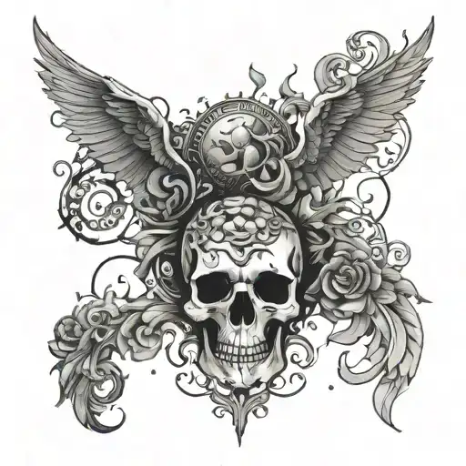  текст  Drugs lead you to the gates of heaven to close them in front of you forever. tattoo design idea