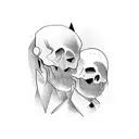 dad and son tattoo design idea