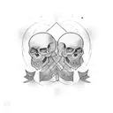 dad and son tattoo design idea