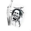 bob marley tattoo design idea