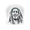 bob marley tattoo design idea
