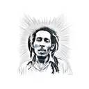 bob marley tattoo design idea