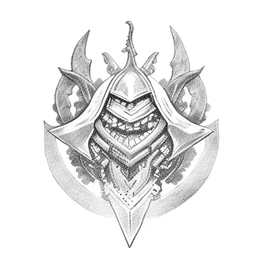 meliodas símbolo in a coin  tattoo design idea