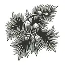 juniper branch tattoo design idea