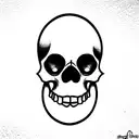 Skull tattoo design idea