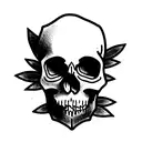 Skull tattoo design idea