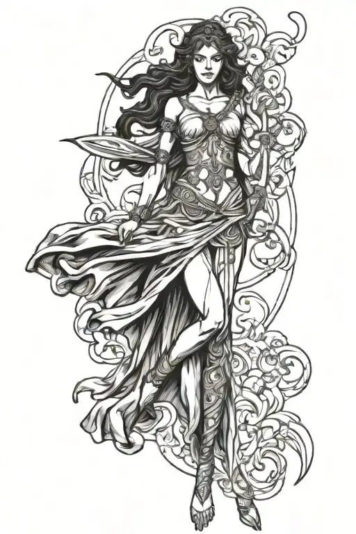fate greek mythology tattoo design idea
