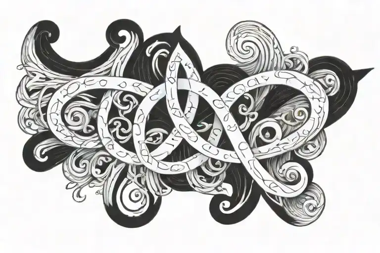 the writing “Leonardo” with the final letter “o” mixed with an infinity symbol tattoo design idea