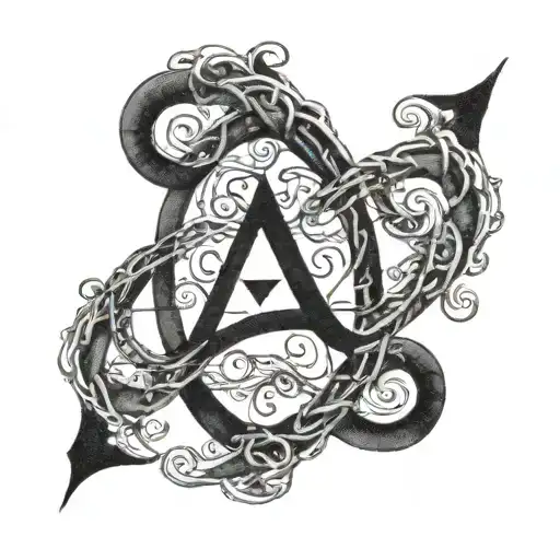 the writing “Leonardo” with only the final letter “o” mixed with an infinity symbol tattoo design idea