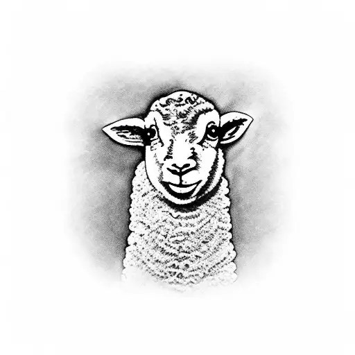Lamb tattoo design idea