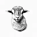 Lamb tattoo design idea