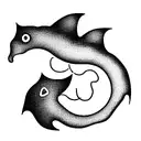 hippocampus of mice and neuron tattoo design idea