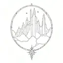 mines of Moria   tattoo design idea