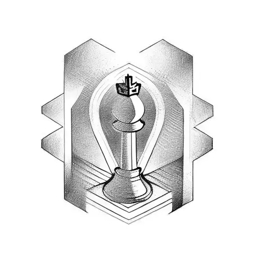 chess piece tattoo design idea
