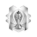 chess piece tattoo design idea