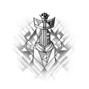 chess piece tattoo design idea