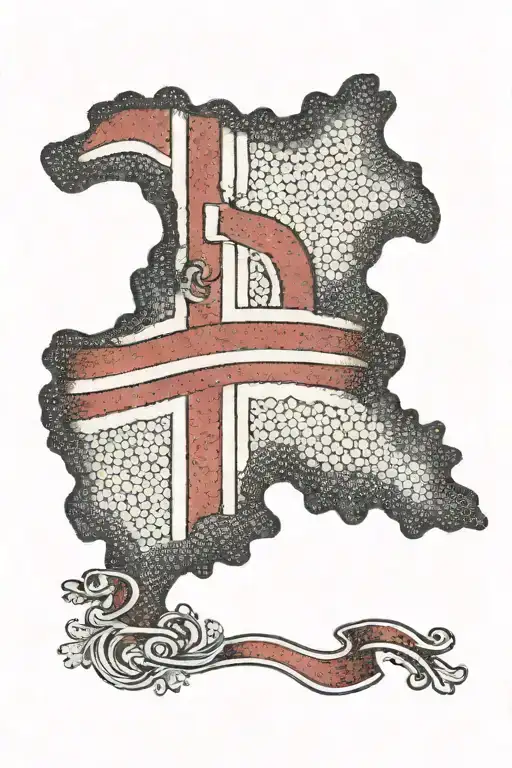 danish flag tattoo design idea