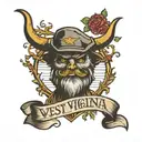 West Virginia theme  tattoo design idea