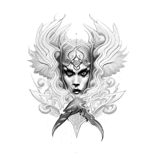 seraph tattoo design idea
