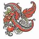 red chilli tattoo design idea