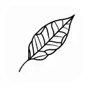 Leaf tattoo design idea