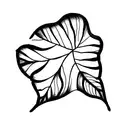 Leaf tattoo design idea