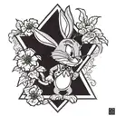 BUGS BUNNY tattoo design idea