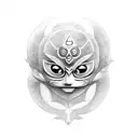 majora's mask tattoo design idea