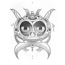 majora's mask tattoo design idea
