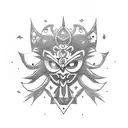 majora's mask tattoo design idea