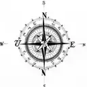 compass arrow tattoo design idea