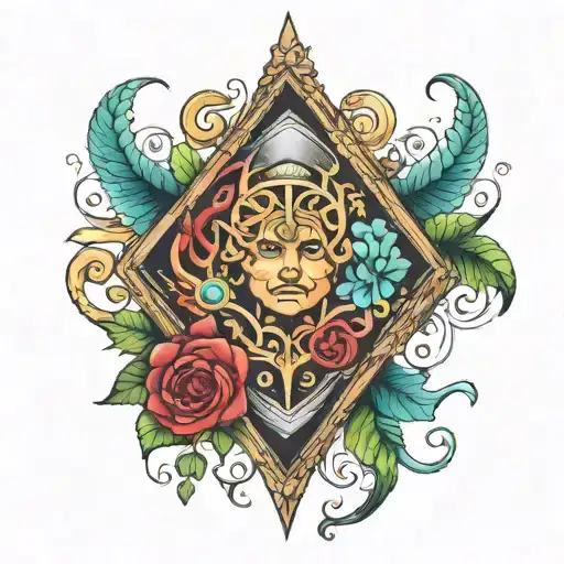 colored tattoo similar to cono mcgregor chest tattoo but with some new elements tattoo design idea