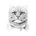 number 1 and number 2 overlapping tattoo design idea