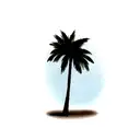 Palm Tree tattoo design idea
