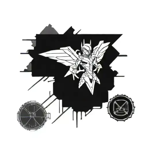 neon genesis evangelion tattoo design idea