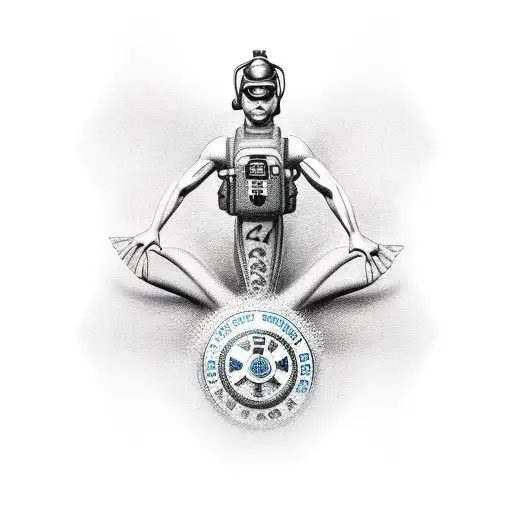 rescue swimmer tattoo design idea