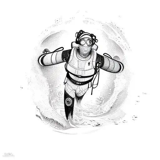 rescue swimmer tattoo design idea