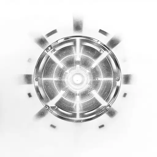 ironman arc reactor tattoo design idea