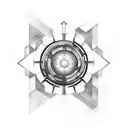 ironman arc reactor tattoo design idea