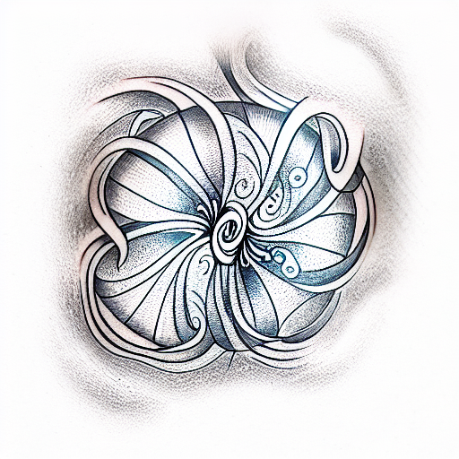 water drop ripple tattoo design idea