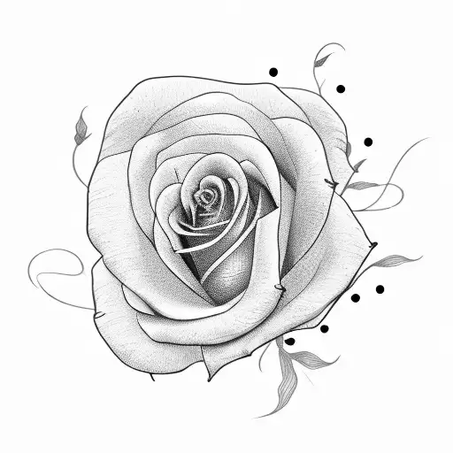 "Josefina" name in cursive with roses growing from it and around it tattoo design idea