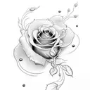 "Josefina" in cursive with roses growing from it and around it tattoo design idea