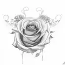 "Josefina" in cursive with roses growing from it and around it tattoo design idea