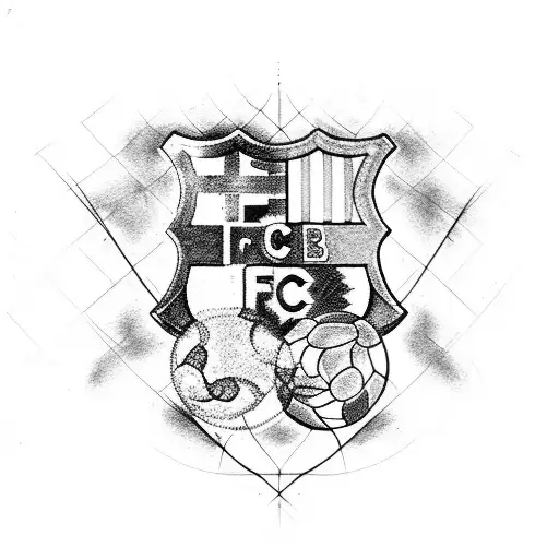 fc barcelona tattoo design idea