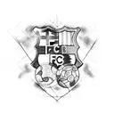 fc barcelona tattoo design idea